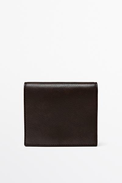 Massimo Dutti Кошелек из кожи наппа
