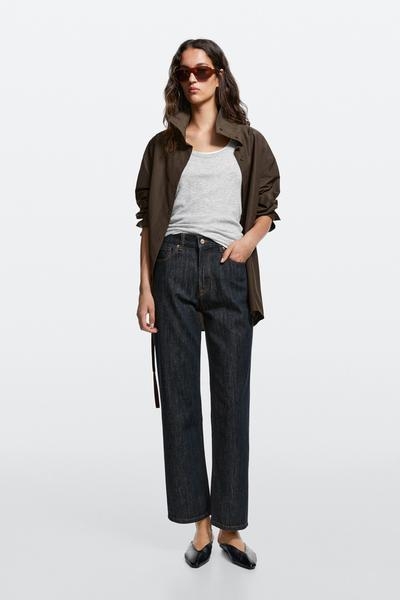 Massimo Dutti Джинсы с высокой посадкой и прямыми штанинами