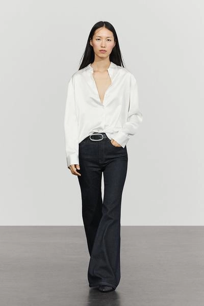 Massimo Dutti Струящаяся атласная рубашка