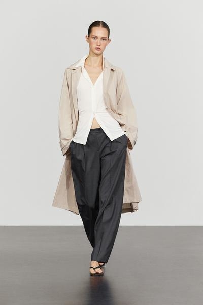 Massimo Dutti Брюки плиссированные из 100% шерсти купить с доставкой.
