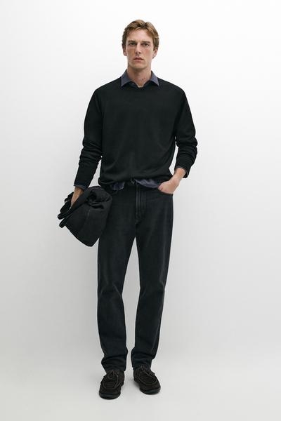 Massimo Dutti Свитер с круглым вырезом из 100% мериносовой шерсти купить с доставкой.