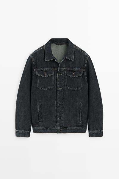 Massimo Dutti Джинсовая куртка REGULAR FIT из хлопка купить с доставкой.