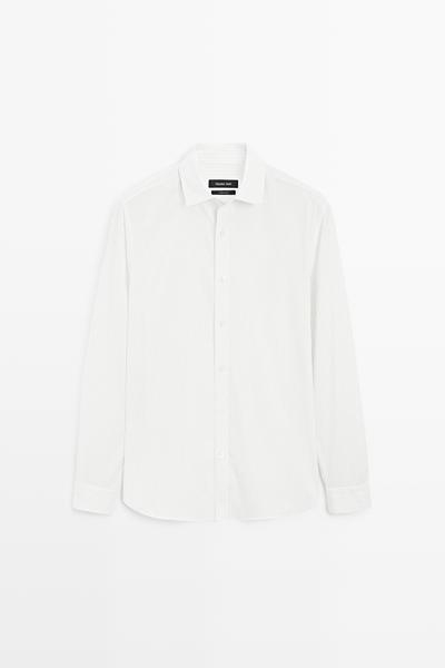 Massimo Dutti Рубашка в полоску из 100% хлопка купить с доставкой.
