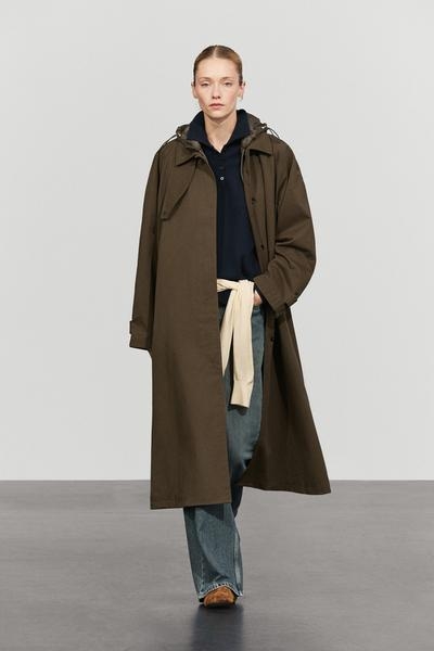 Massimo Dutti Тренч с отстегивающимся капюшоном