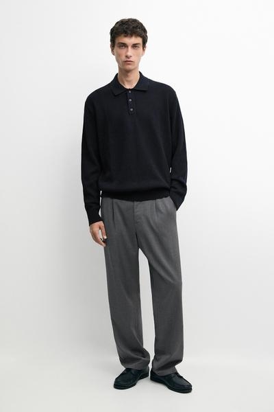 Massimo Dutti Джемпер-поло с деталями на пуговицах