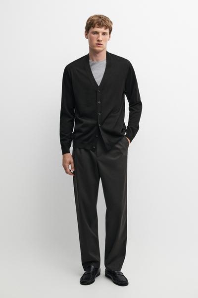 Massimo Dutti Кардиган на пуговицах из мериносовой шерсти