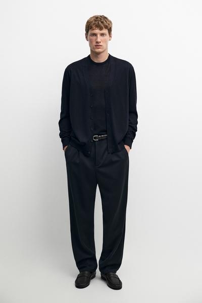 Massimo Dutti Кардиган на пуговицах из мериносовой шерсти