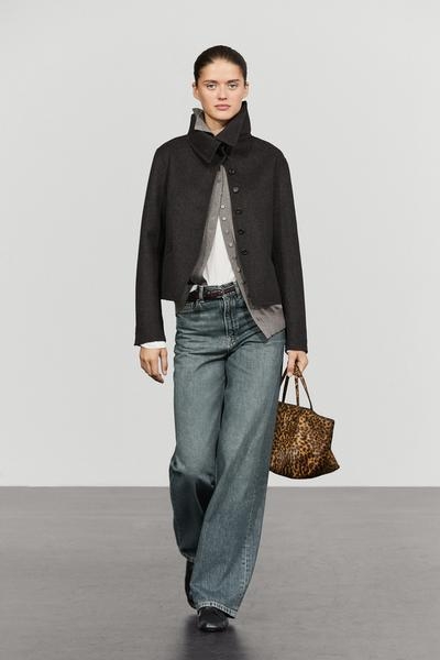 Massimo Dutti Короткая куртка с высоким воротником купить с доставкой.