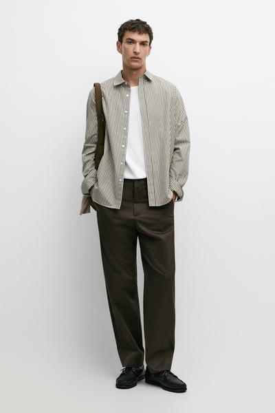 Massimo Dutti Рубашка классического кроя в полоску