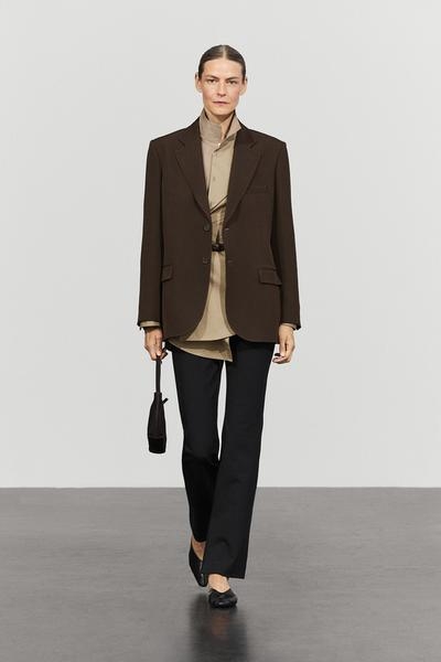 Massimo Dutti Жакет из жидкой шерстяной смеси