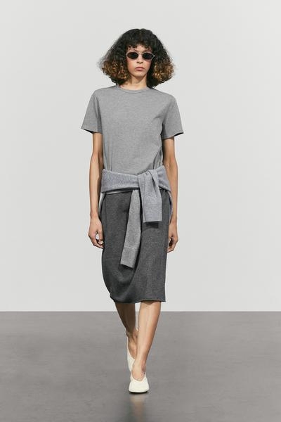 Massimo Dutti Футболка с коротким рукавом из 100% хлопка