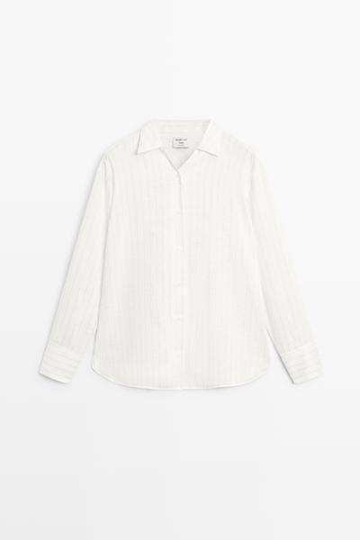 Massimo Dutti Полосатая свободная рубашка - STUDIO