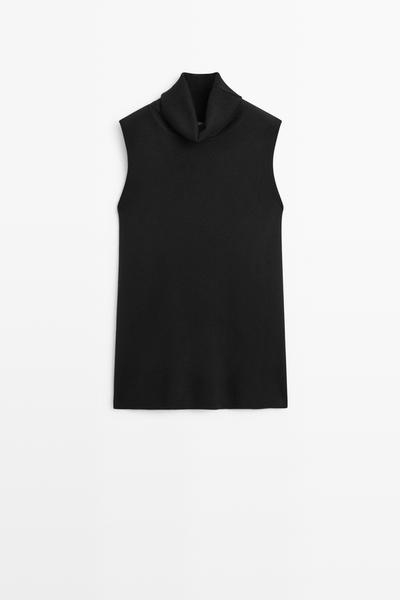 Massimo Dutti Топ из смеси шерсти