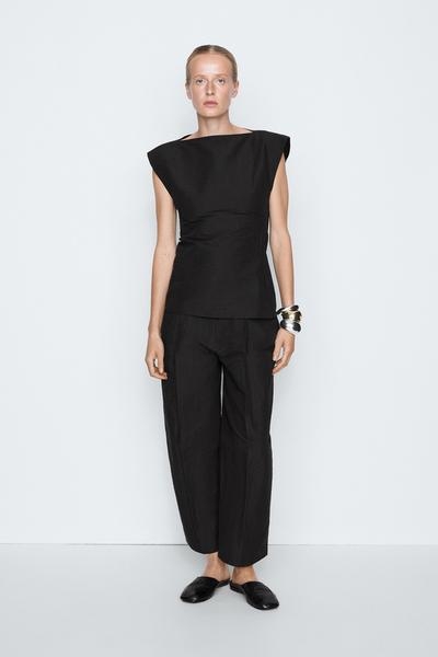 Massimo Dutti Обтягивающий топ с молнией - STUDIO