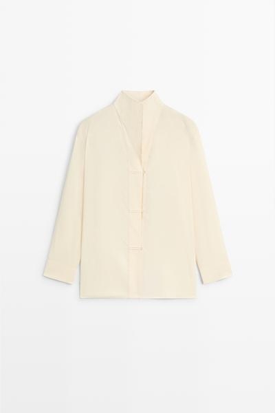 Massimo Dutti Рубашка с втачным воротником-стойкой