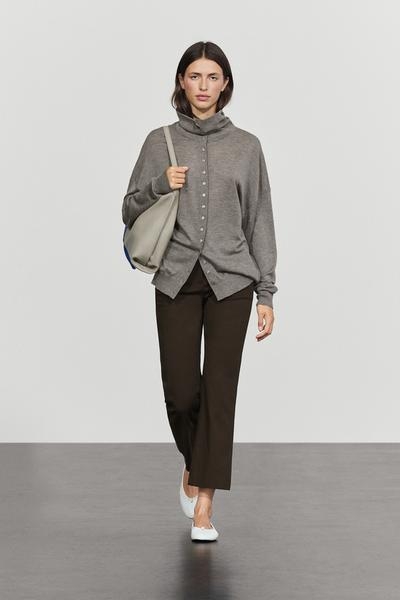 Massimo Dutti Расклешённые брюки с эластичной посадкой MASSIMO DUTTI