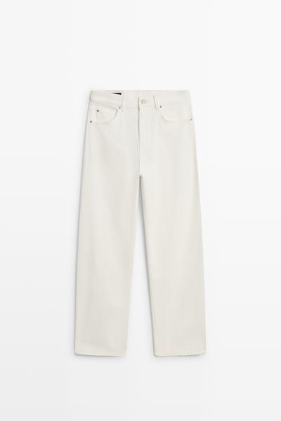 Massimo Dutti Джинсы BARREL FIT с высокой талией