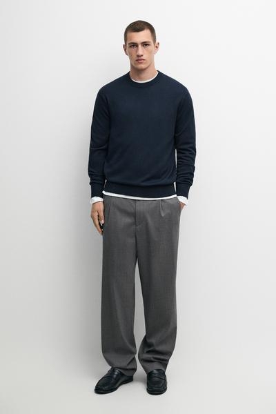 Massimo Dutti Вязаный свитер из хлопковой смеси