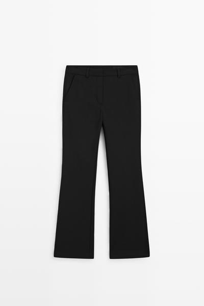 Massimo Dutti Технические расклешённые брюки