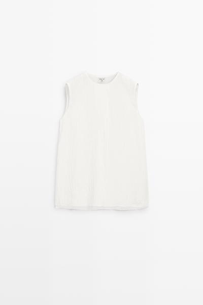 Massimo Dutti Струящаяся топ-пончо в полоску - STUDIO купить с доставкой.