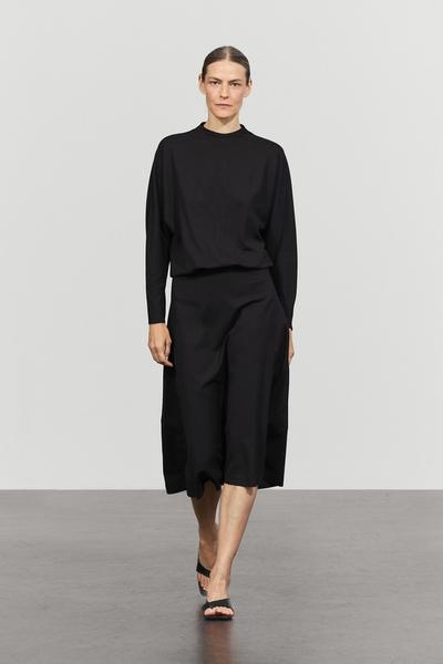 Massimo Dutti Платье миди с длинным рукавом