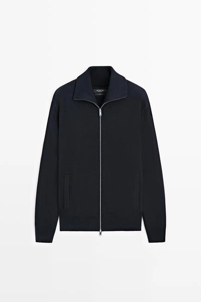 Вязаный кардиган на молнии из 100% хлопка- Заказать в России