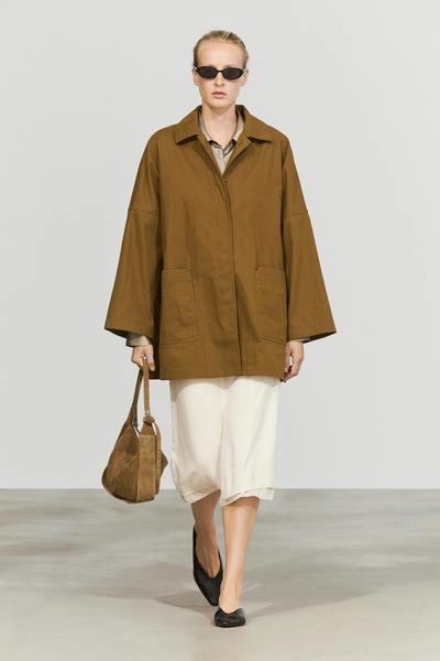 Пальто-накидка с застежкой-планкой massimo dutti