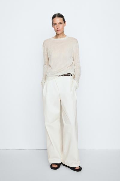 Massimo Dutti Тонкий свитер с длинным рукавом - STUDIO