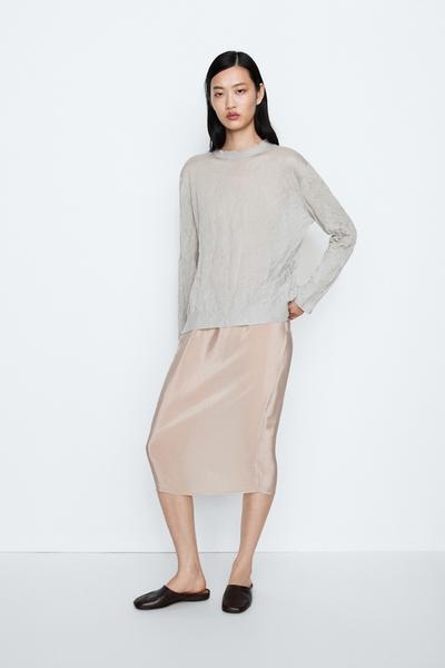 Massimo Dutti Тонкий джемпер с длинным рукавом - STUDIO
