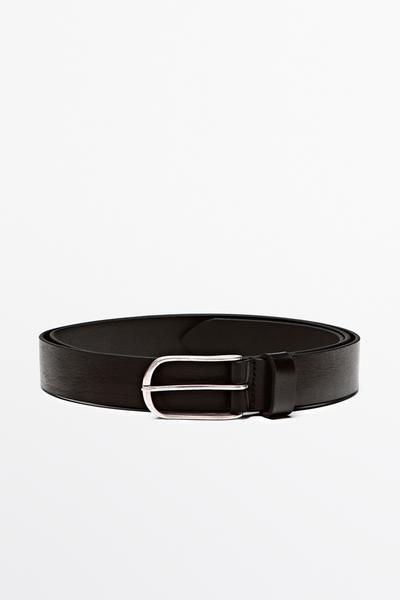Massimo Dutti Ремень из кожи наппа купить с доставкой.