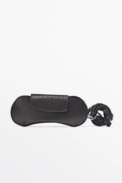 Massimo Dutti Футляр для очков из фактурной кожи наппа