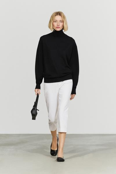 Massimo Dutti Джемпер с высоким воротником из 100% кашемира