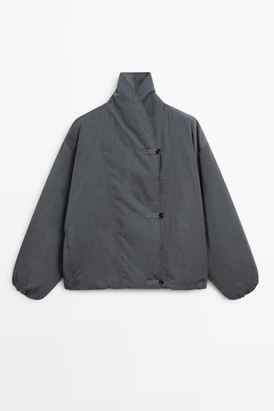 Massimo Dutti Стеганая бомбер куртка