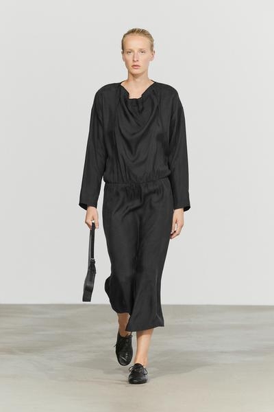 Massimo Dutti Платье миди свободного кроя с воротником
