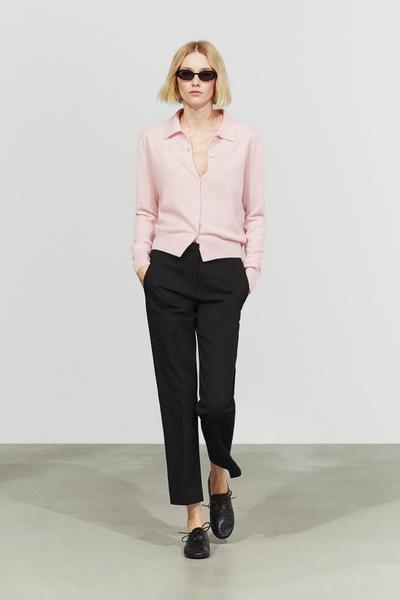 Massimo Dutti Кардиганязаный с воротником-поло из 100% кашемира