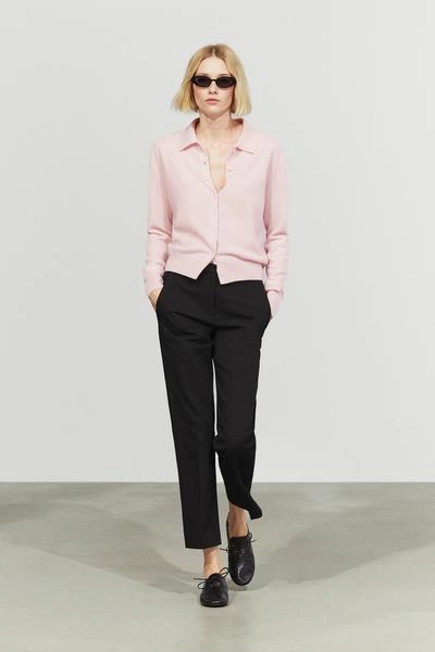 Massimo Dutti Кардиганязаный с воротником-поло из 100% кашемира