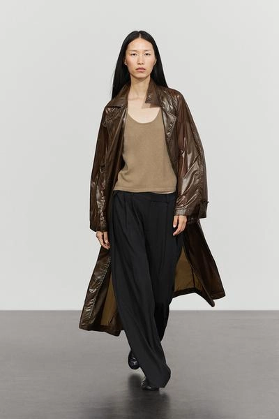 Massimo Dutti Длинный свободного кроя тренч