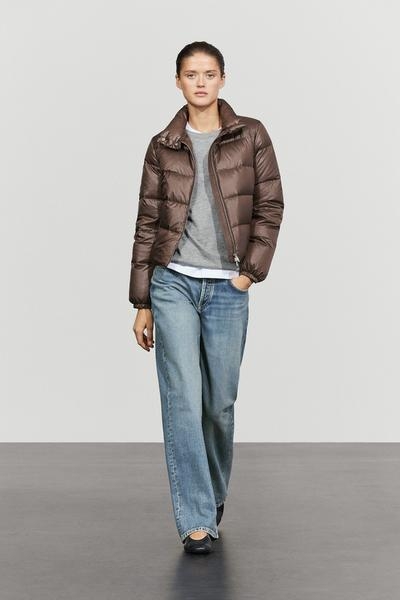 Massimo Dutti Пуховая куртка с высоким воротником купить с доставкой.