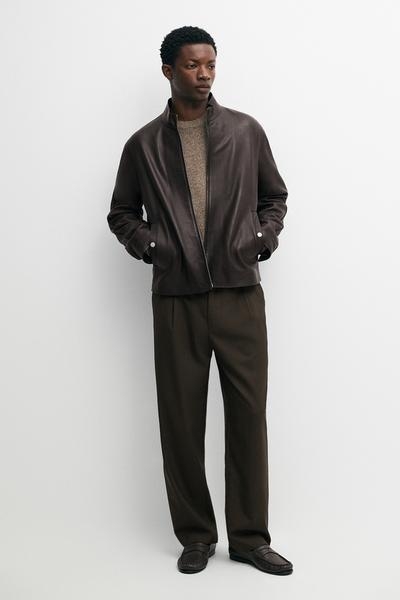 Massimo Dutti Кожаная куртка из наппы