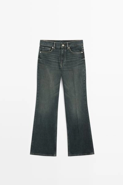 Massimo Dutti Джинсы клеш средней посадки