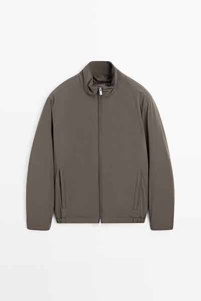 Massimo Dutti Легкая стеганая бомбер-куртка