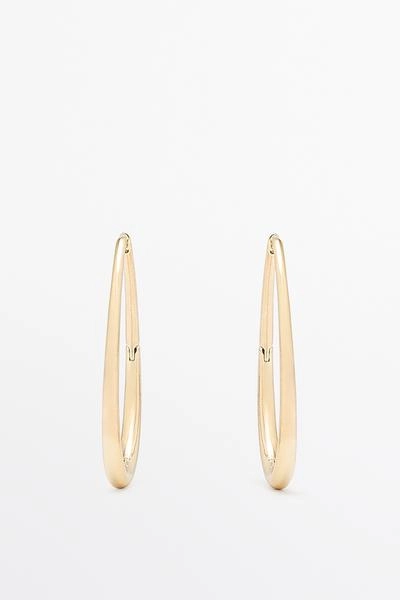 Massimo Dutti Серьги-кольца овальной формы