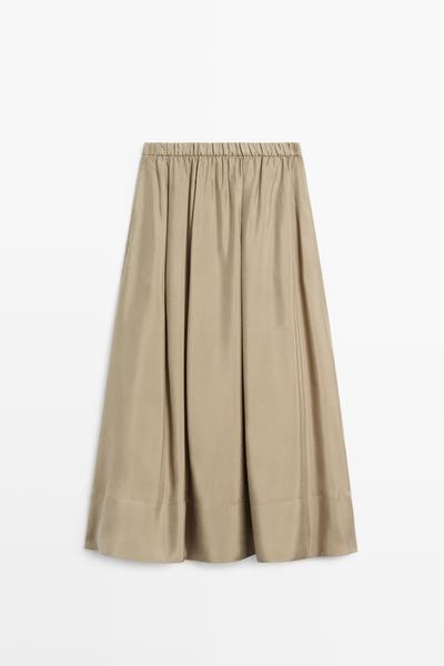 Massimo Dutti Средняя юбка на эластичном поясе