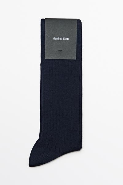 Massimo Dutti Гольфы из ребристой ткани