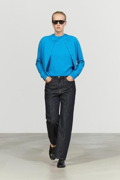 Massimo Dutti Вязаный свитер с короткими рукавами из шерстяной смеси