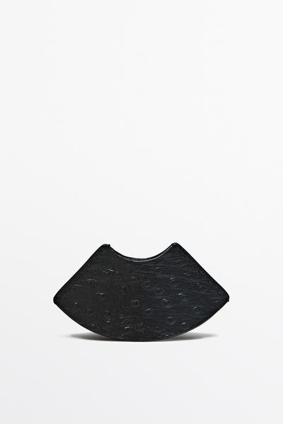 Massimo Dutti Закладка из текстурированной кожи купить с доставкой.