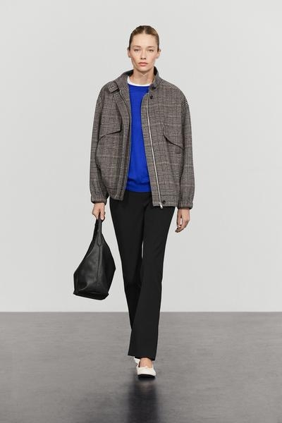 Massimo Dutti Клетчатая бомбер-куртка