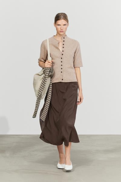 Massimo Dutti Кардиган из 100% шерсти с высоким воротником