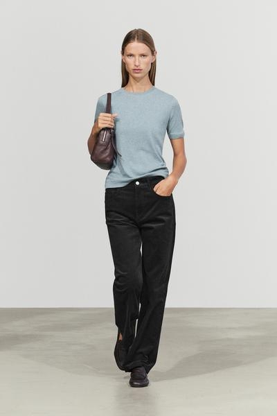 Massimo Dutti Футболка с короткими рукавами из хлопкового микса купить с доставкой.