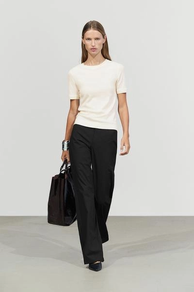 Massimo Dutti Футболка с короткими рукавами из хлопкового микса